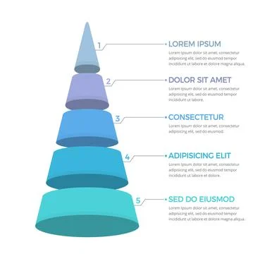 Pyramid Infographics Stock Illustration