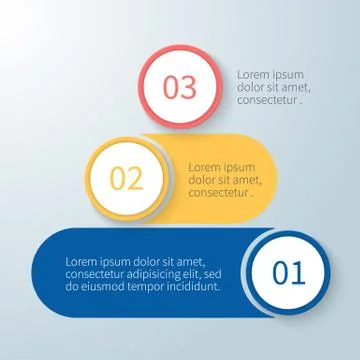 Pyramid for infographics with numbers Stock Illustration