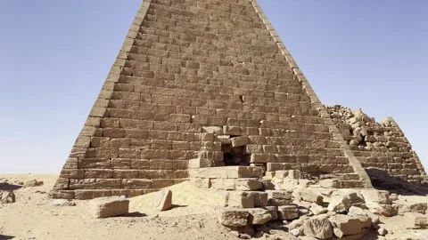 Pyramid in Karima in Sudan Stock Footage 272153138