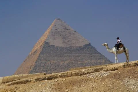 Pyramid of khafre Stock Photos