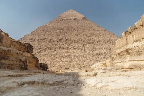 Pyramid of Khafre Stock Photos