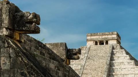 Pyramid of Kukulcan Stock Photos
