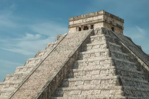 Pyramid of Kukulcan Stock Photos