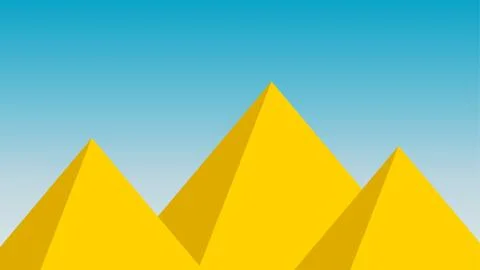 Pyramid landscape vector egyptian design background wallapper Stock-Illustration
