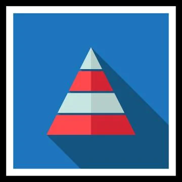 Pyramid levels Stock-Illustration