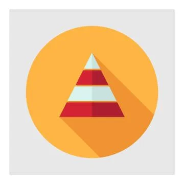 Pyramid levels Stock Illustration