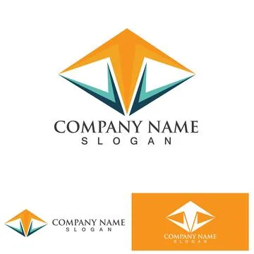 Pyramid Logo and symbol vector element Illustrazione stock