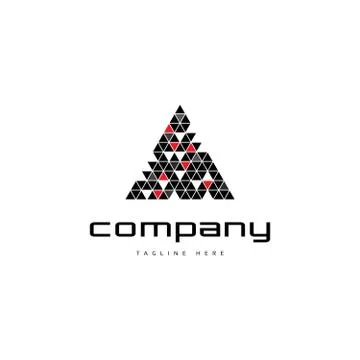 Pyramid logo Stock Illustration