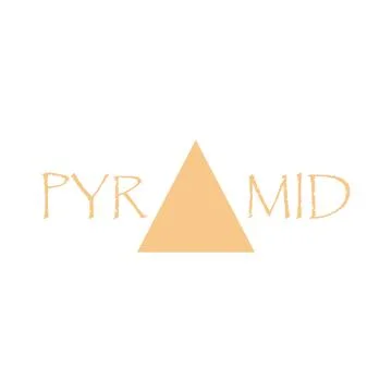 A pyramid logo Stock Illustration