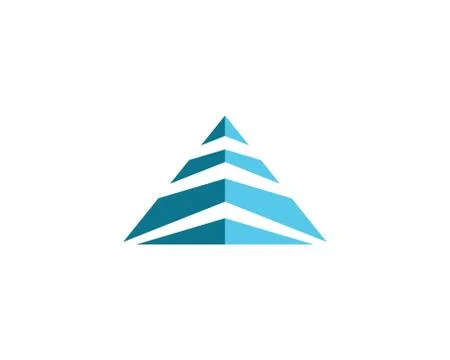 Pyramid Logo Template Stock Illustration