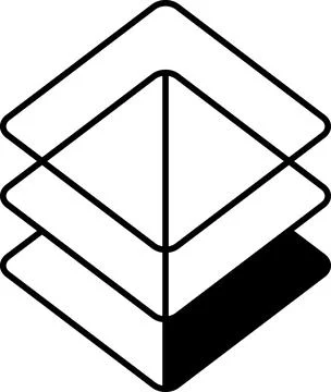 A pyramid made of squares Stock Illustration