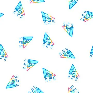 Pyramid maslow vector seamless pattern color Stock Illustration