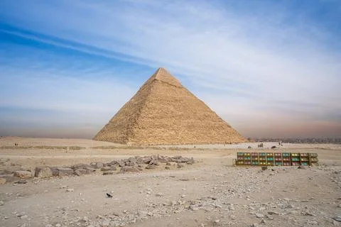 The Pyramid of Menkaure in Giza, Egypt Foto stock