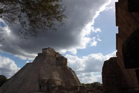 Pyramid in mexico Stock Photos