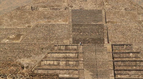 Pyramid of the Moon in Teotihuacan Stock Footage 34331995