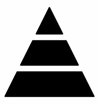 Pyramid Mountain Graph Stock Illustration