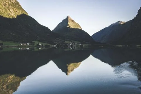 Pyramid mountain Stock Photos
