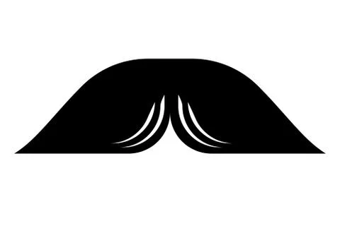 Pyramid Moustache Icon Vector Stock Illustration