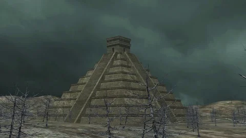 Pyramid with mysctic energy Stock Footage 75771050