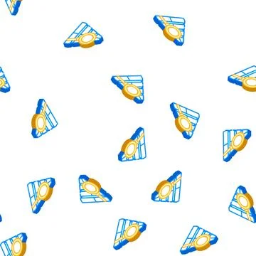 Pyramid of needs isometric icon seamless pattern Stockillustratie
