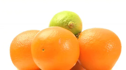 Pyramid of oranges 2 Stock Footage 379611