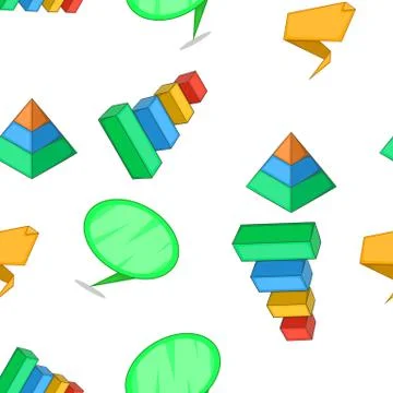 Pyramid pattern, cartoon style Illustrazione stock