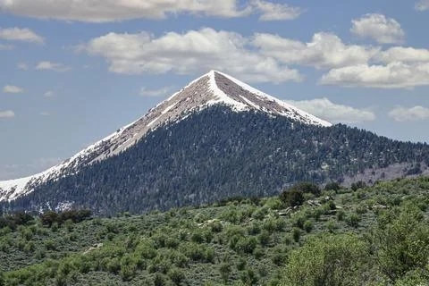 Pyramid Peak in Nevada Stock Photos