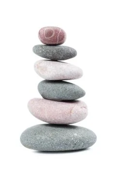 The pyramid of pebbles Stock Photos