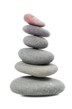 The pyramid of pebbles Stock Photos