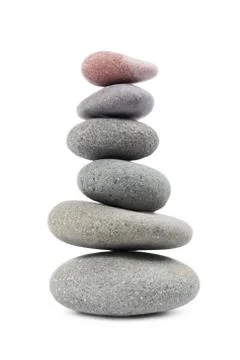 The pyramid of pebbles Stock Photos