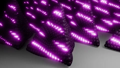 Pyramid Pulse 4K VJ Loop - Hypnotic Geometric Motion Pink Video stock 303750237