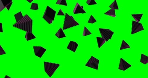 Pyramid-rain green Stock Footage 108341774