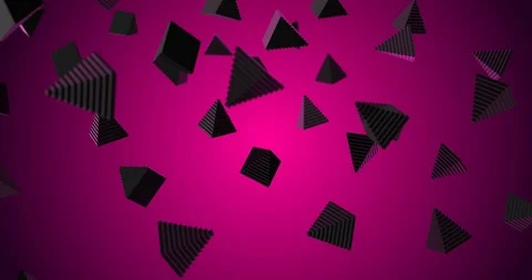 Pyramid-rain pink Stock Footage 108342061