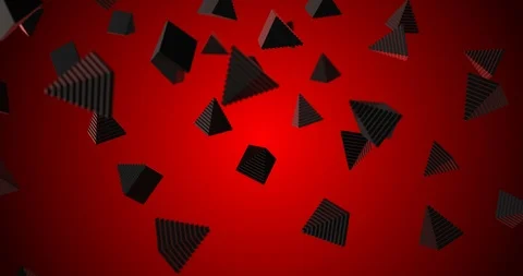 Pyramid-rain red Video stock 108342350