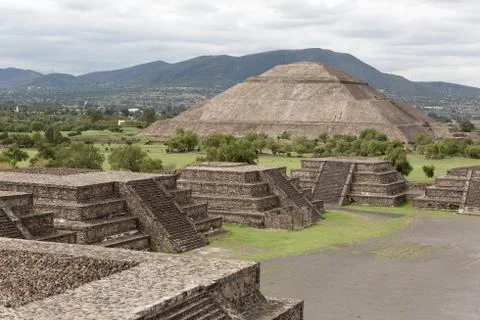 The pyramid of the sun Stock Photos