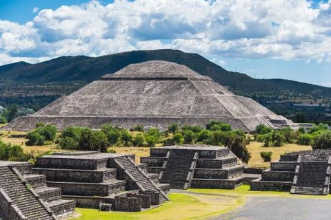 Pyramid of the Sun Stock Photos