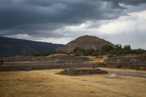 Pyramid of the sun Stock Photos
