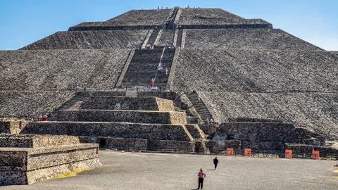 Pyramid of the Sun Stock Photos