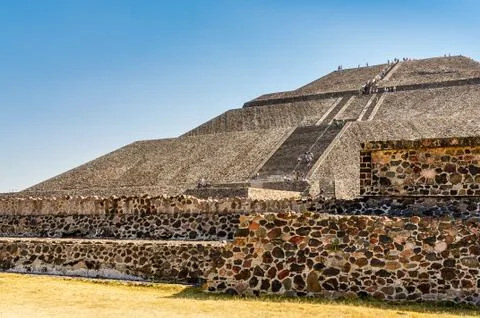 Pyramid of the Sun Stock Photos