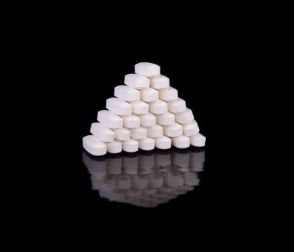 Pyramid from tablets Stock Photos