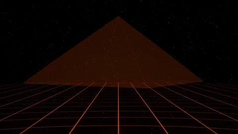 Pyramid theory and space - math, science Stock Footage 89820668