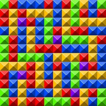 Pyramid tiles pattern Illustrazione stock