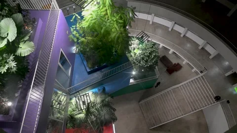 Pyramid of Tirana Interior Modular Box Architecture Stock Footage 331224060
