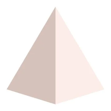 Pyramid tower icon or logo illustration Stock Illustration