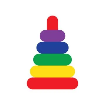 Pyramid toy icon Stock-Illustration