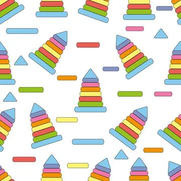Pyramid toy Illustrazione stock
