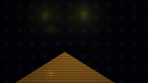 Pyramid under starry night sky with bright moon. Stock Footage 337517462