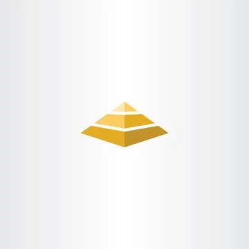 Pyramid vector logo icon design element Stock-Illustration