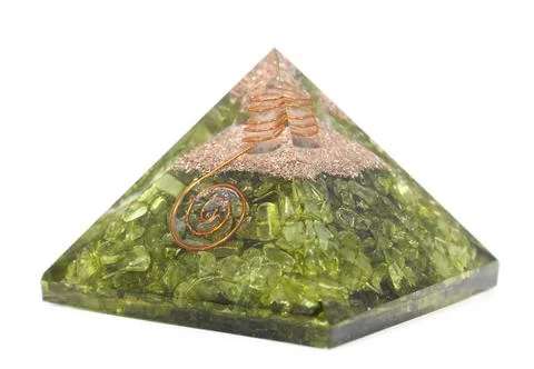 Pyramid on white Background Stock Photos