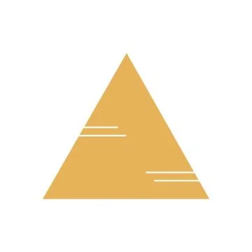 Pyramid on white Stock Illustration